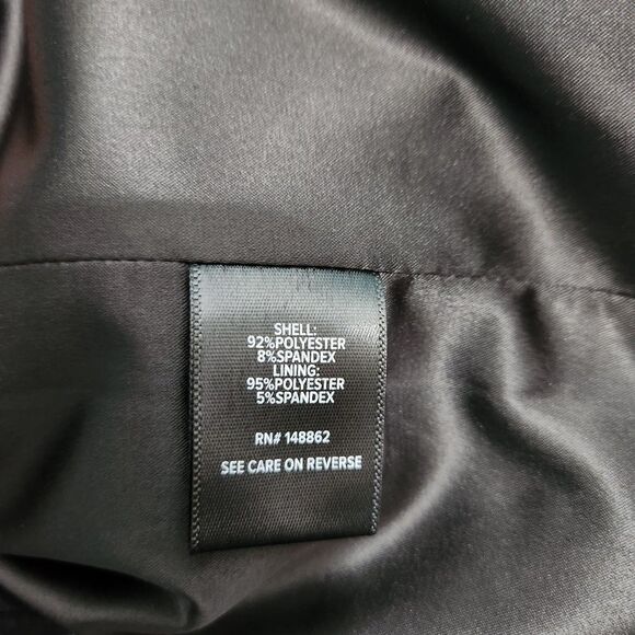 Torrid Crop Blazer Womens 3X Crepe Black Plaid Ruched Sleeve Open Front Witchy - Picture 7 of 12